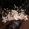 2026 Bridal Crown, European and American Handmade Feather Headgear, Crown Headband, Wedding Headgear, Bridal Wedding Headgear