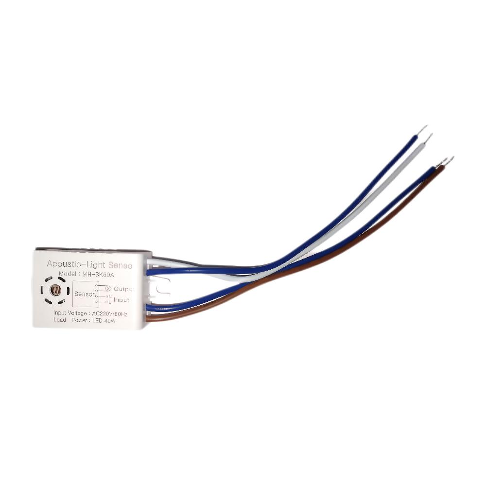 TxxCvv Home Improvement Smart Switches Module 220V Detector Sound Voice Sensor Intelligent Auto on Off Light Switch Accessories