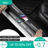 New Carbon Fiber Car Door Sill Protector Stickers For BMW M E46 E90 E60 F30 E39 F10 F20 E87 E36 F20 F30 X1 X3 X5 X7 1 2 3 5