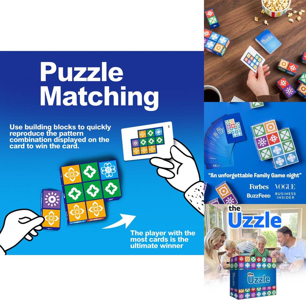 Exciting Uzzle Spatial Logic Thinking Board Game For Family Interactive Playtime