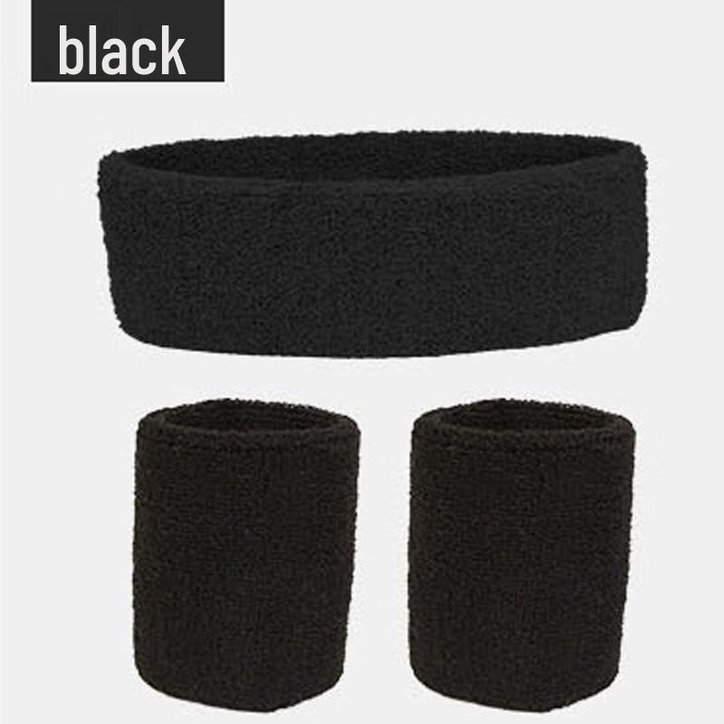 Fitness Sweat-Absorbent Headband & Wristband Set
