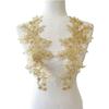 1 Pair Embroidery Stickers Clothing Accessories Wedding Dress DIY Border Lace 16*36CM Sewing Applique