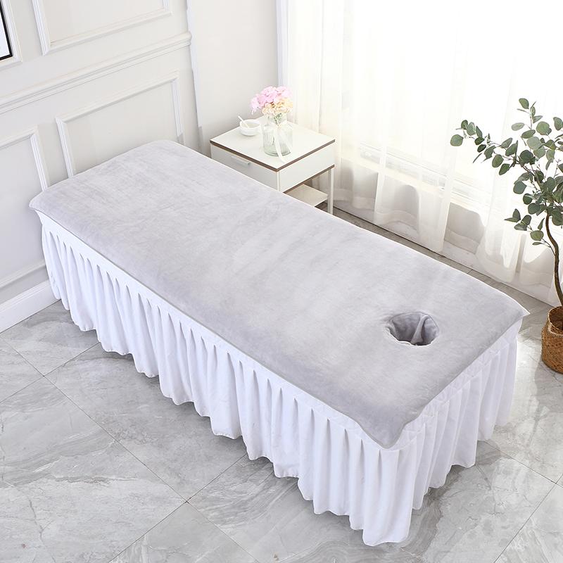 80x190cm Massage Sheet with Holes Absorbent Spa Sheet Large Microfiber Bath Towel for Beauty Salon Beauty Salon Supplies
