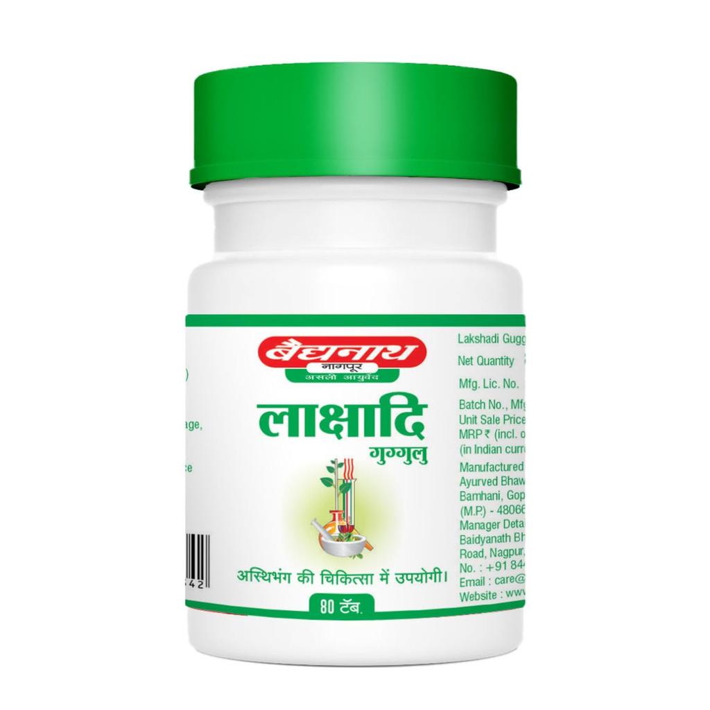 Baidyanath Asli Ayurved Lakshadi Guggulu Tablets 80 X Pack of 2 for Joint Support and Bone Strength