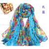 Autumn and winter women's new cotton and linen printed Bali yarn scarf shawl versatile fashion