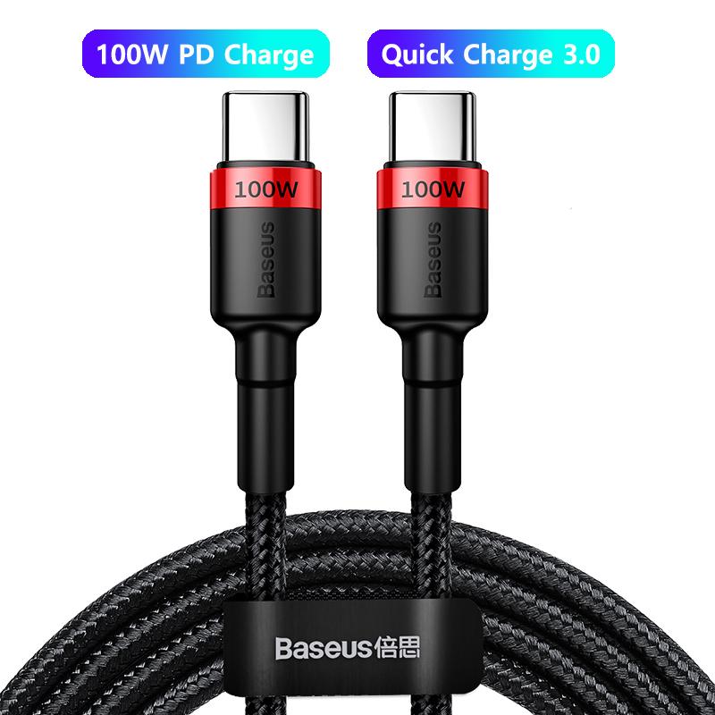 Baseus 100W USB C To USB Type C Cable For iPhone 15 Plus Pro Max USB C PD Fast Charger Cord USB-C Type-c Cable For Macbook Pro