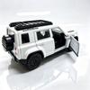 1:36 Scale Hard‑Style Off‑road SUV Diecast Model, Openable Doors, Roof Rack & Side Ladder, Two‑color Options, Vehicle Replica fo