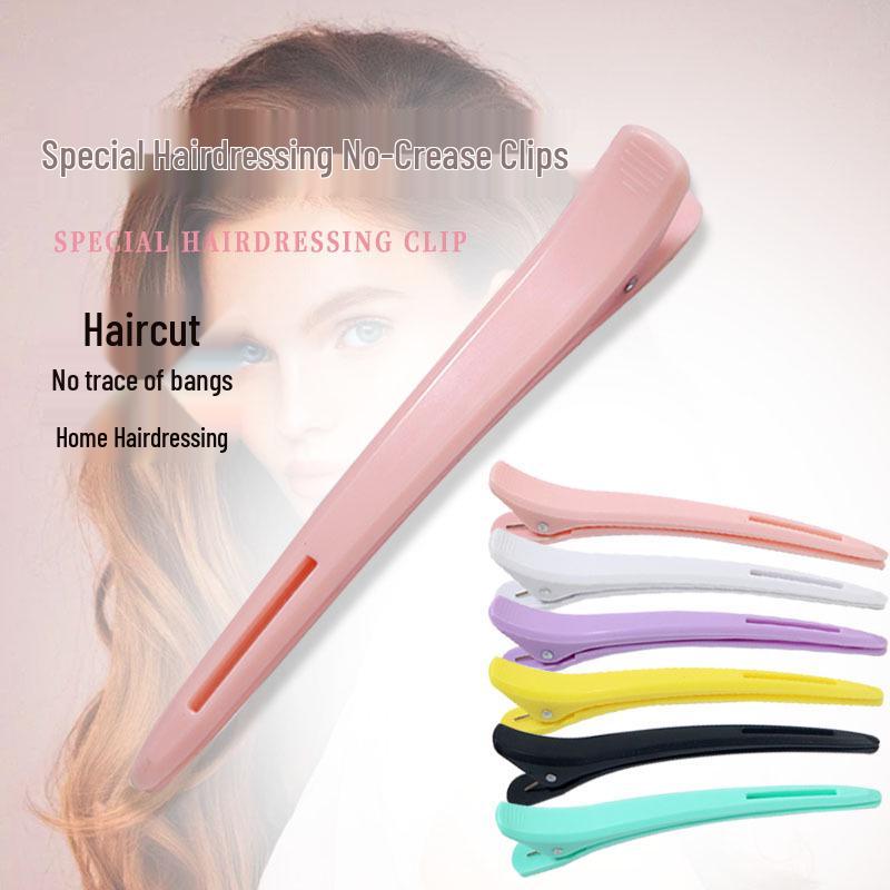 Traceless Long-Mouth Duckbill Hairdressing Clips for Sectioning and Positioning Hair During Perming, Dyeing, and Hot Oil Treatments
