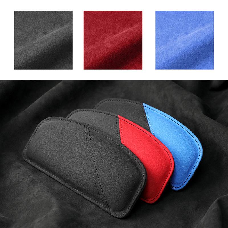 Comfortable Suede Car Knee Pad Auto Cushion Elastic Memory Foam Leg Pad Door Armrest Elbow Pads Headrest Car Accessories