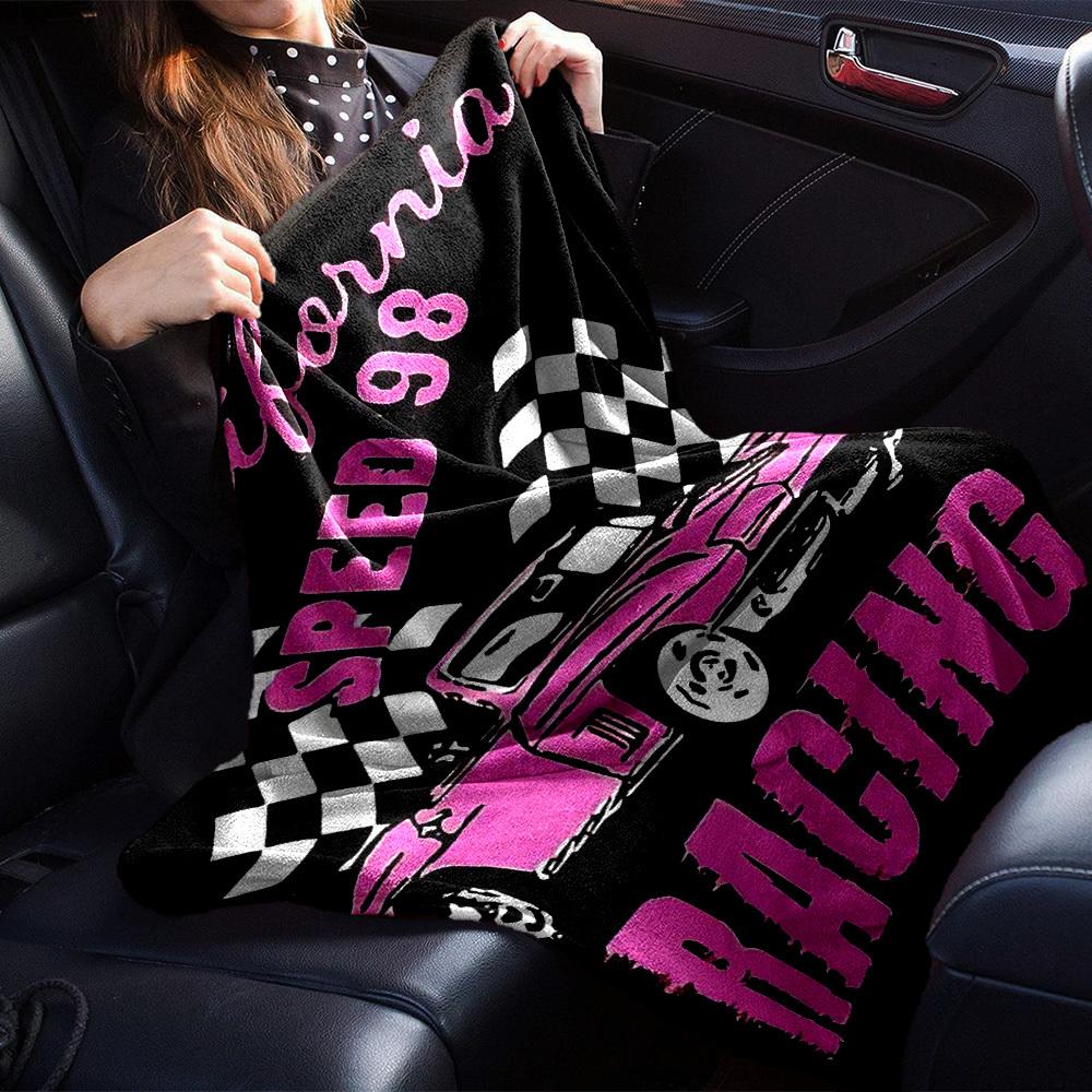 1pc California Speed 98 Racing Soft Flannel All Season Throw for Home, Office, Outdoor UseDurable Comfort Soft Warm Throw for Home