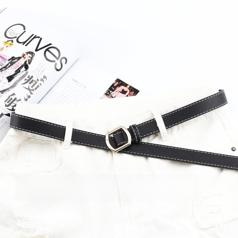 Round And Plate Square Plate Gold Needle Buckle Belt Jeans Dress Decoration