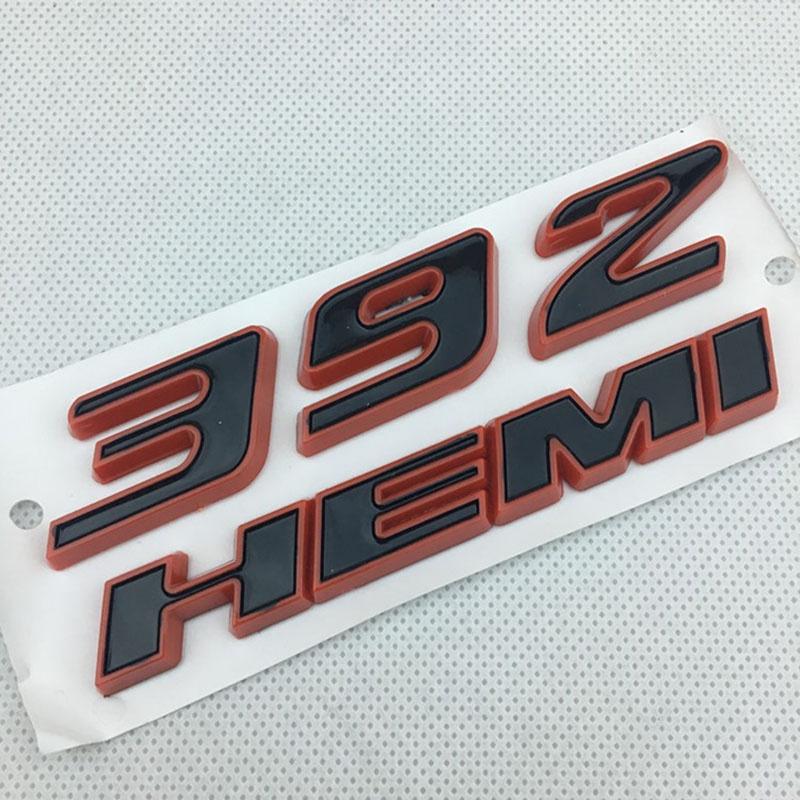 

Black Red 392hemi Emblem Fender Side Badge Sticker 64l Decal For 300c Srt8 3500 Red Black