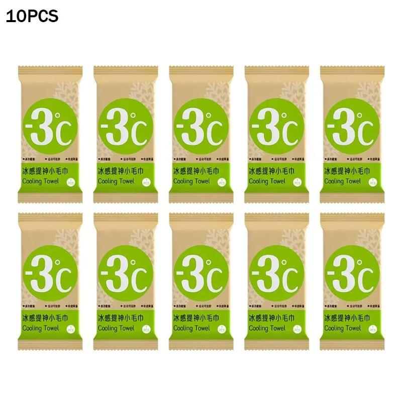 5/10PCS Summer Mint Cooling Towel Instant Ice Cold Towel Sweat Wicking Reusable Mosquito Repellent Towel for Outdoor Sports Travel