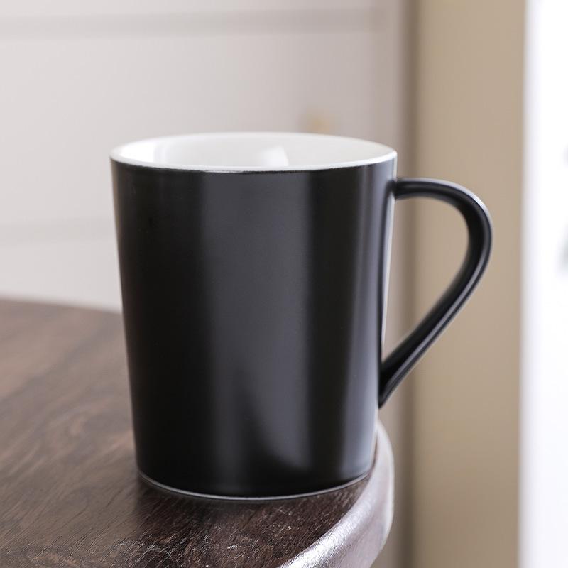 Pure White Simple Hotel Ceramic Cup Coffee Cup Ceramic Cup Advertising Engraving