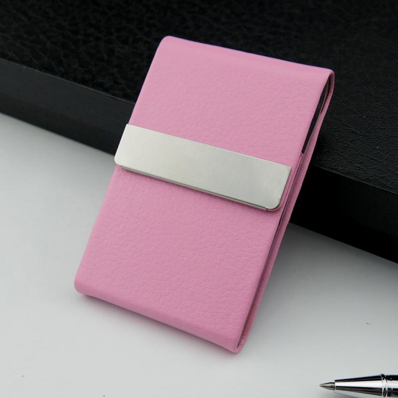 Portable Pu Leather Business Card Holder Available In Multiple Colors Suitable For Both Men And Women
