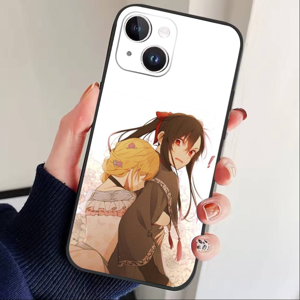 Anime O-Athanasia Phone Case For iPhone17,16,15,14,13,12 Plus,Max Soft Silicone Black Cover