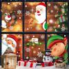 Santa Claus Christmas Wall & Glass Decoration Stickers for Bedrooms & Living Rooms