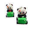 Cute Cartoon Pull Back Car Panda Keychain Bag Pendant Children's Toy Doll Machine Exquisite Small Gifts