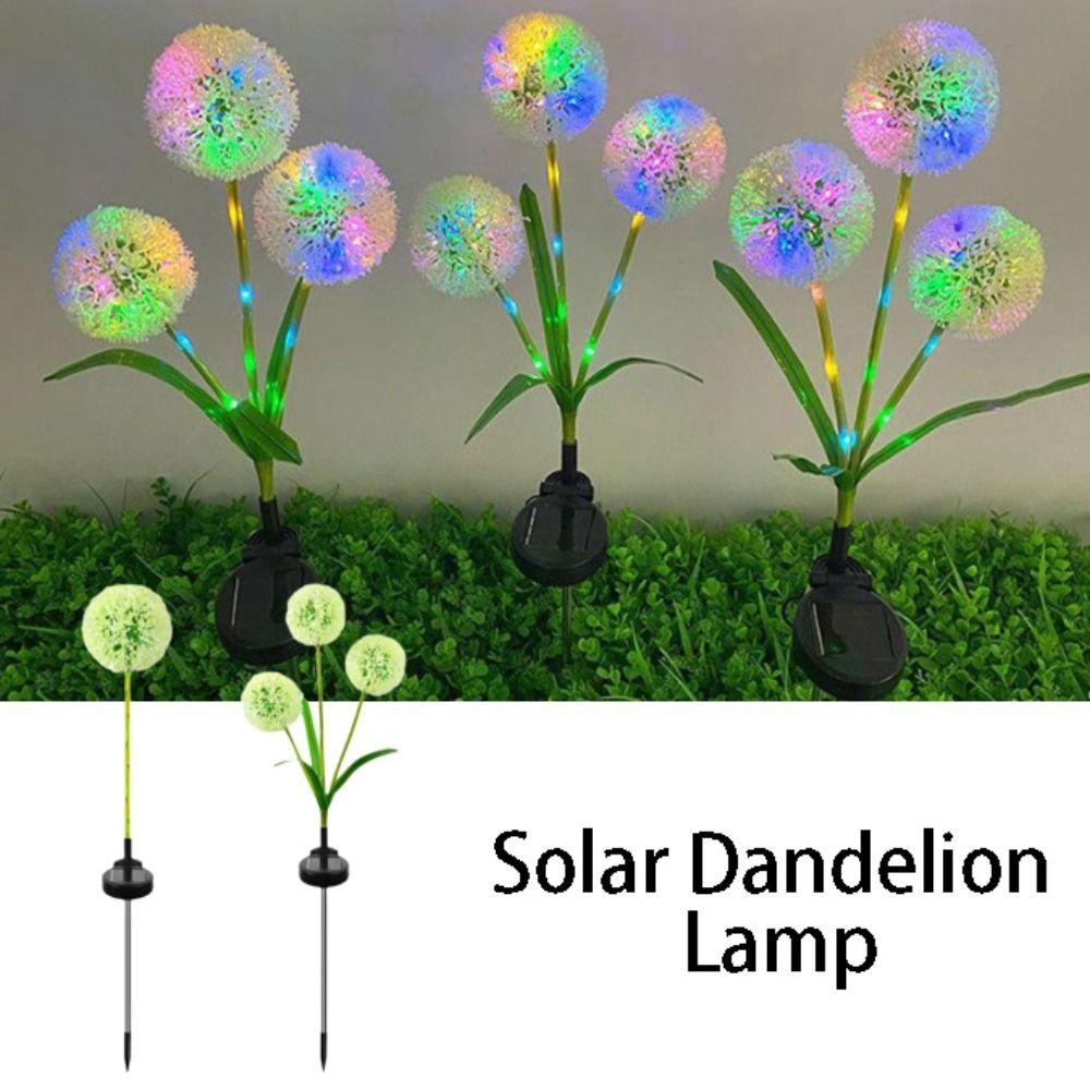 Plastic Stake Solar Onion Ball Lights Waterproof Design Outdoor Lawn Lamp Outdoor Lighting