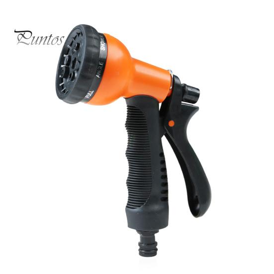 

Садовый шланг Насадка для распыления воды с 8 регулируемыми режимами полива Нескользящая ручка Насадка для шланга высокого давления для полива растений и газона оранжевый