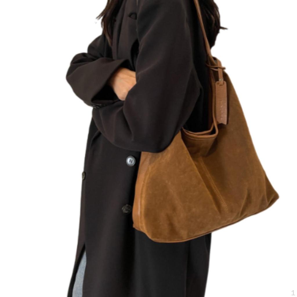 Suede Bag Fashion Large Capacity Tote for Women Outdoor Commuting Work