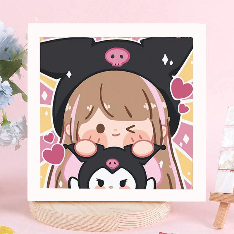 Sanrio Children's Diamond Painting with Frame Stickers - DIY Handmade Gift Set