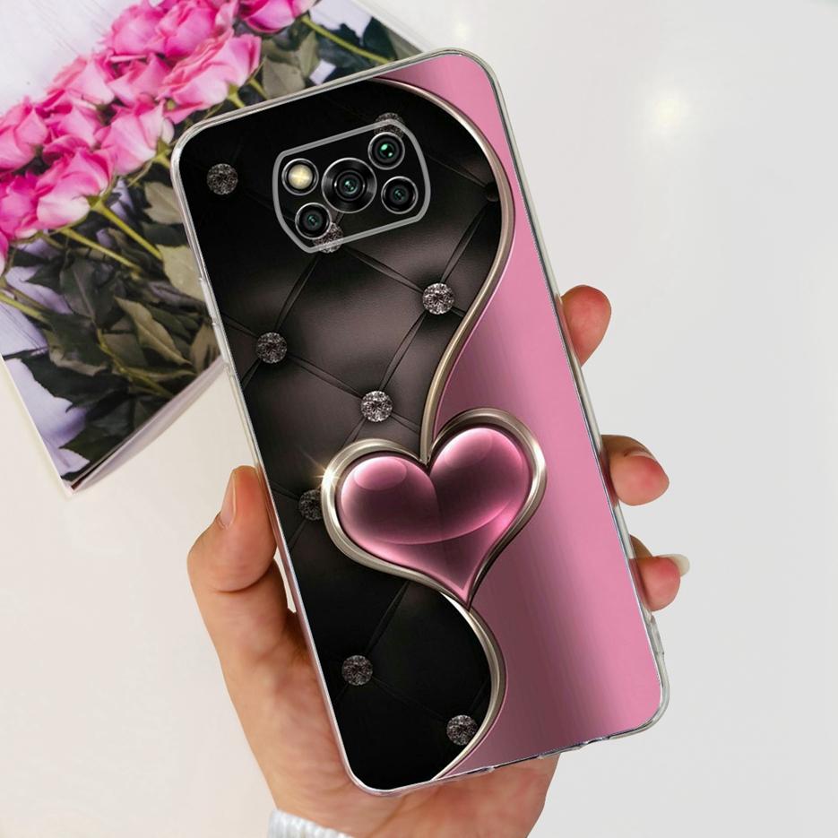 För Xiaomi Poco X3 Pro Fodral Ny Mode Målat Skydd Genomskinligt Silikon Mjukt TPU Telefonfodral För Xiaomi Poco X3 NFC PocoX3 Pro Skal