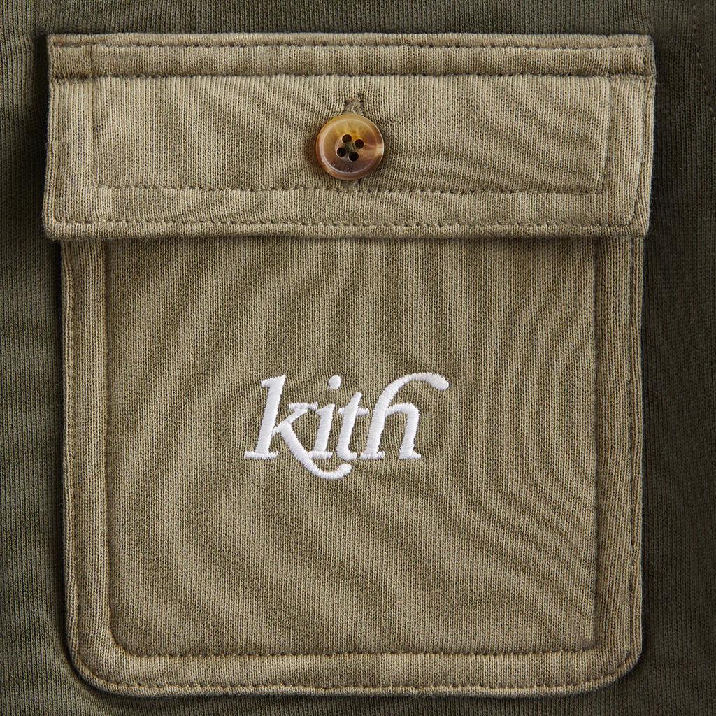 Kith Herbstklassiker 2024 Serie Colorblock Gestricktes Apollo Langarm Kinder Tops Grün KHK030575-311