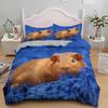 3D Guinea Pig Duvet Cover King Queen Lovely Hamster Bedding Set For Kids Boy Girl Animal Pet Mouse 2/3pcs Polyester Quilt Cover