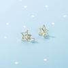 Super Fairy Five-pointed Star Pearl Earrings Temperament French Retro Earrings