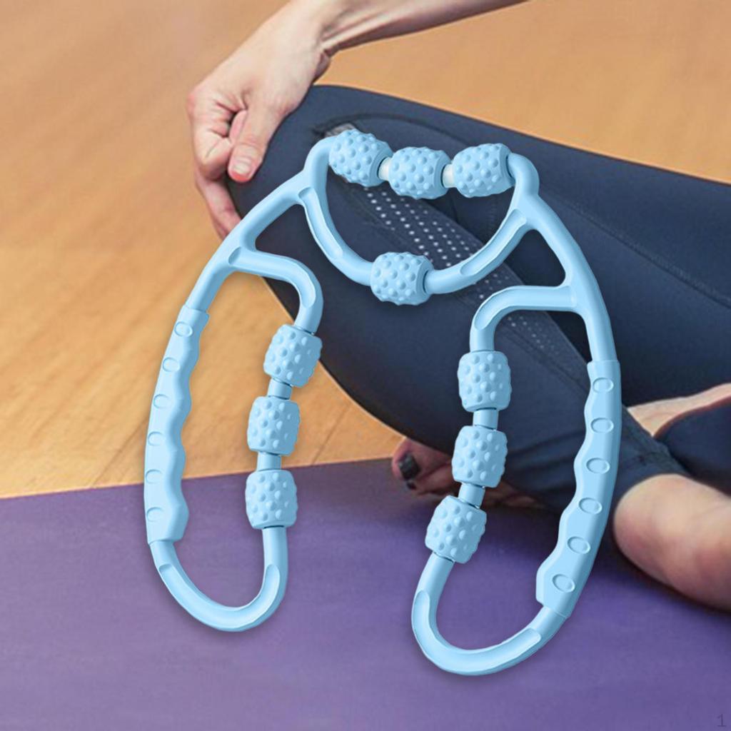 Deep Tissue Leg Massage Roller with Circular Clamp for Athletes