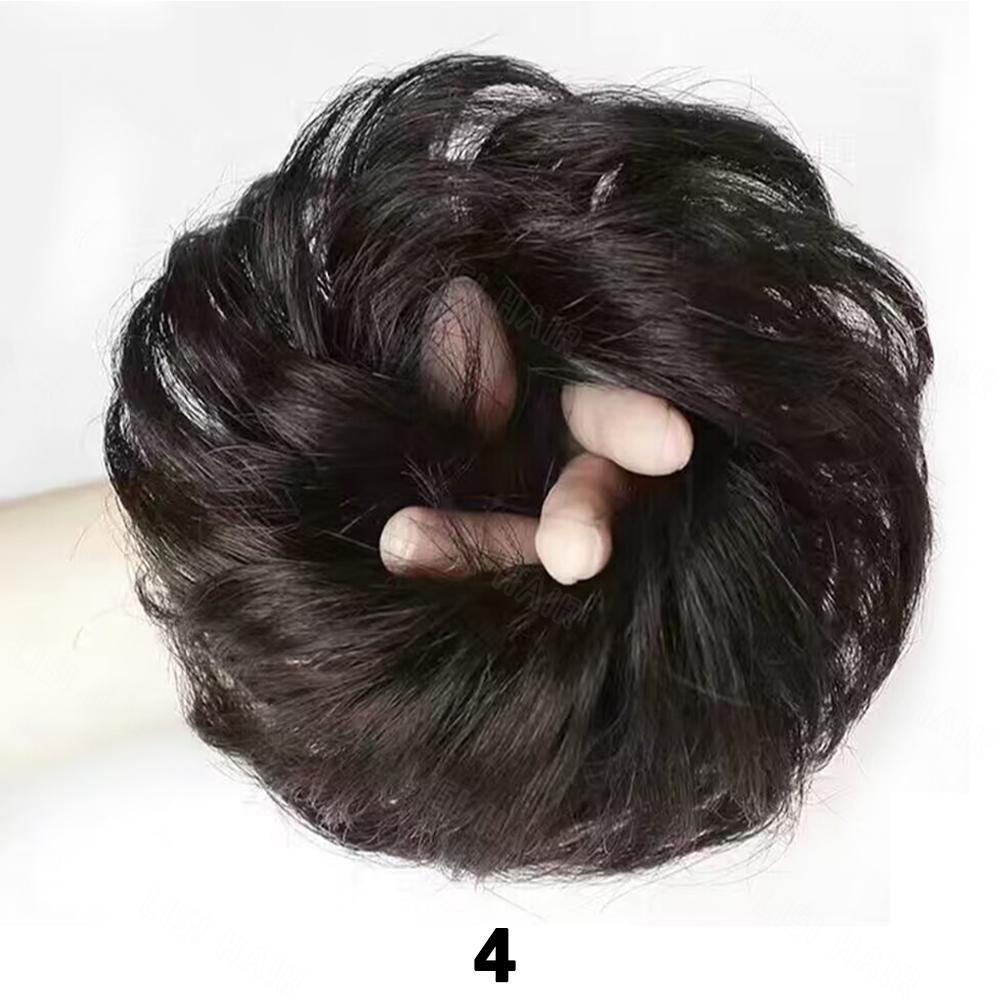 

MERISIHAIR Беспорядочный пучок волос, вьющиеся большие пучки волос, резинки для волос, наращивание, синтетические взлохмаченные прически, шиньоны для женщин, аксессуары для волос 12cm