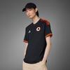 adidas Maglia a Maniche Corte con Collo Polo e Vestibilità Ampia con Stampa Logo Uomo Top Nera IK7170