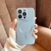 Magnetic Luxury Matte Magsafe Wireless Charging Case For iPhone 16e 15 14 13 11 12 Pro Max Plus Glass Lens Protection Soft Cover