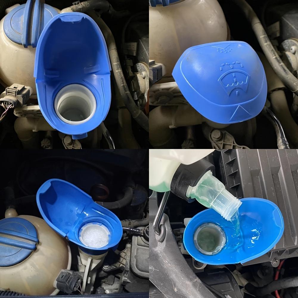 Car Windshield Washer Fluid Reservoir Filler Cap with Funnel -  Plastic, Fits Most Vehicles, 1.81"-1.97" Size, Easy Install