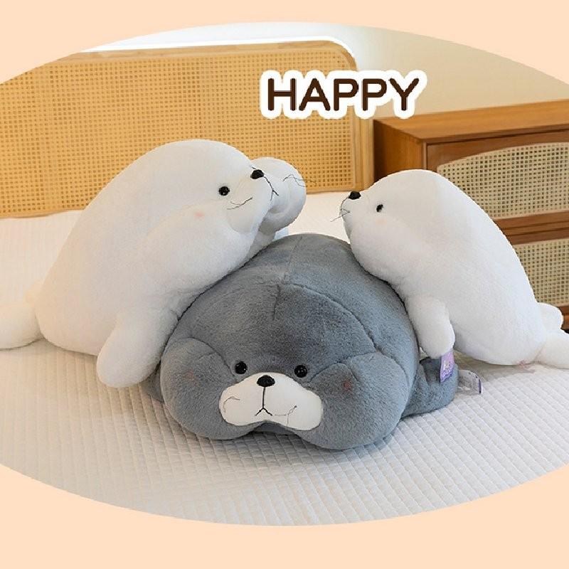 Adorable Large Sea Lion Plush Toy Soft Stuffed Animal Pillow For Cozy Comfort