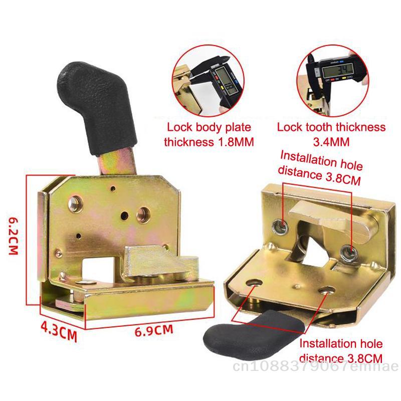 Maniglia di Blocco Metallo Universale per Porte di Mezzi Pesanti per Carrello Elevatore Trattore Triciclo Elettrico Tipo Regolare Accessori