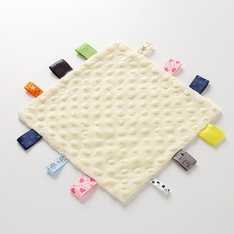 Baby Plush Comforter Sleep Aid With Solid Color For Newborns And Infants