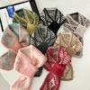Scarf for Women Japanese and Korean Girls Two-color Knitted Warm Scarf