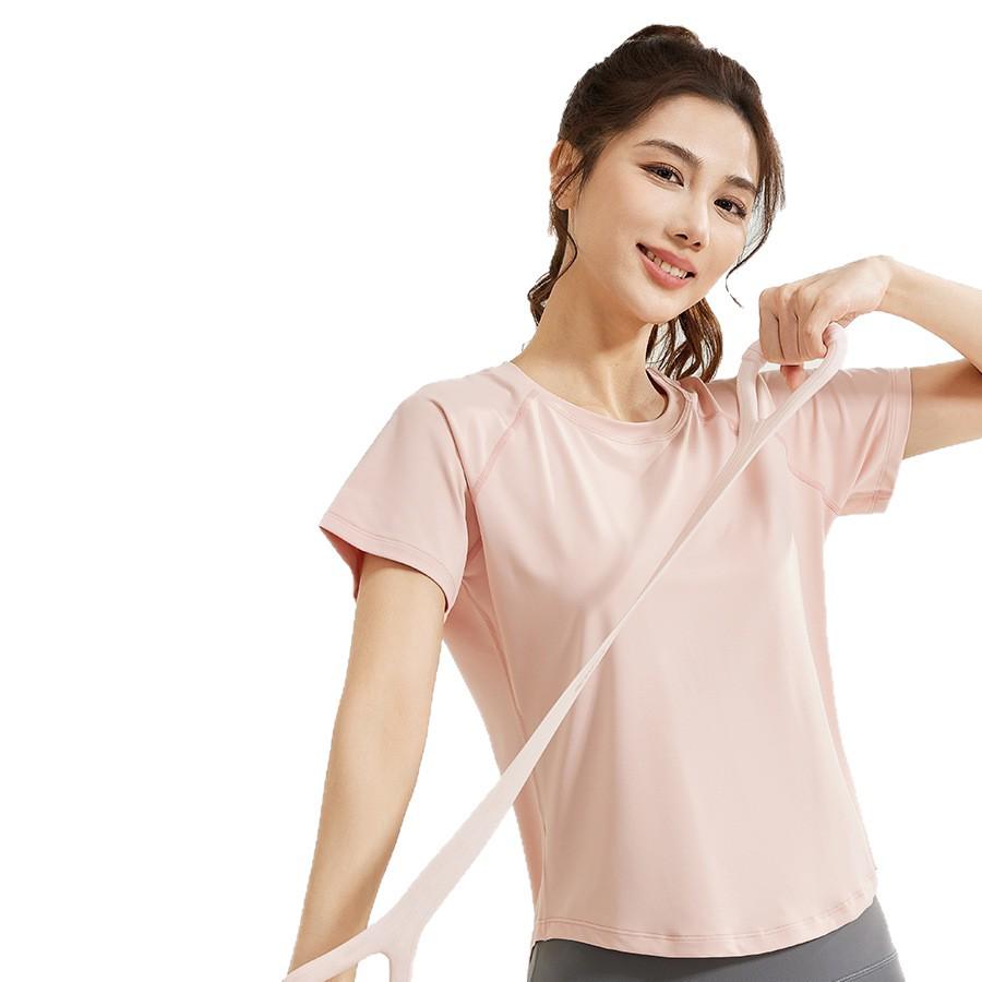 2026 Women's Breathable Mesh Yoga Top - Loose Fit Short Sleeve for Summer Running and Fitness