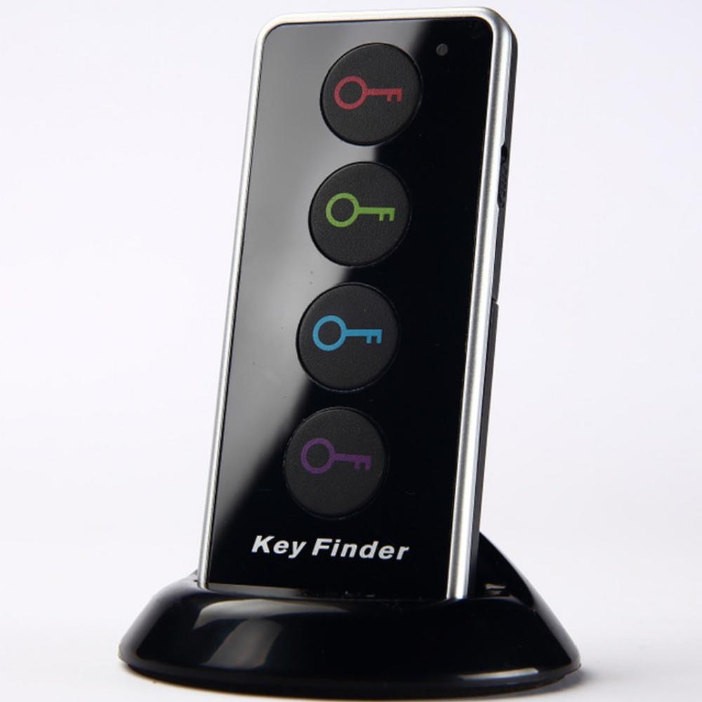 KeyFinder with LED Light Wireless RF Item Locator 1 Transmitter with 4 Receivers