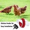 4/6/8Pcs Automatic Chicken Feeder No Waste Poultry Feeder Rain-Proof Moisture-Proof Feeder with Mounting Hole Opener
