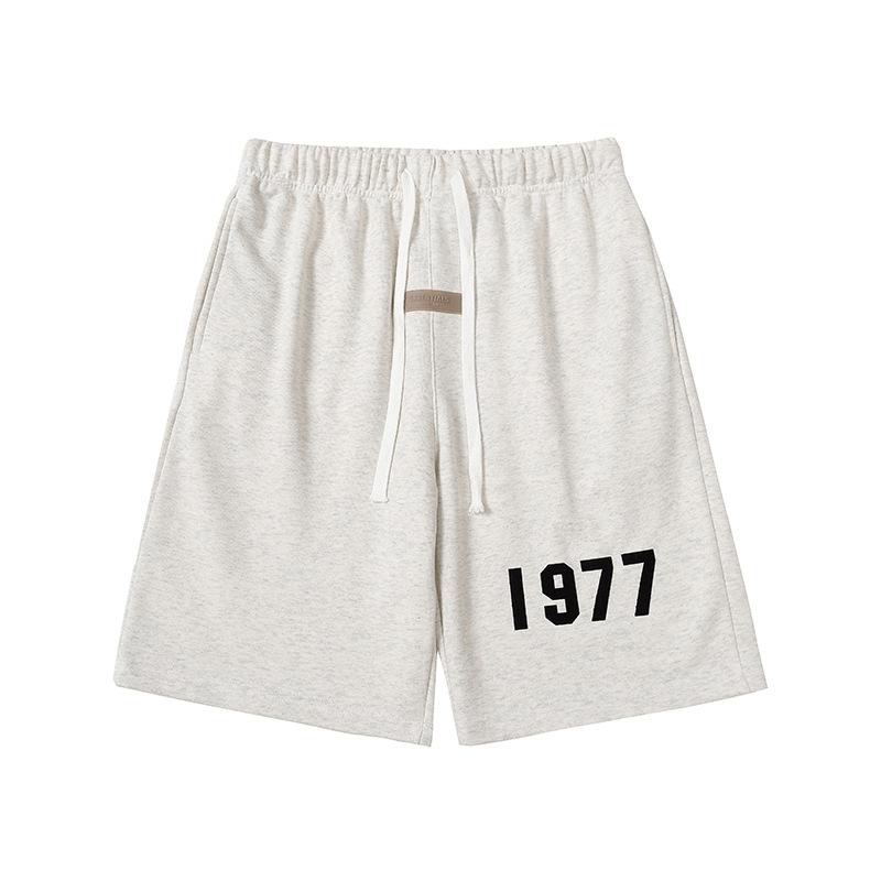 Three-dimensional flocking 1977 men's and women's American high street hoodie sweater trousers casual suit