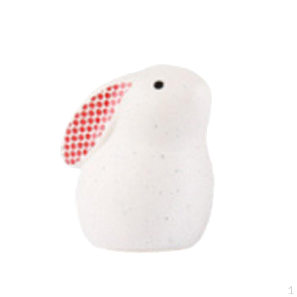 

Ceratic Bunny Figurine Miniature Rabbit Sculpture Animal Decor