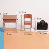 1 Set Mini School Desk Chalkboard Chair Schoolbags Model For Doll House School Furniture Decor Classroom Accessories