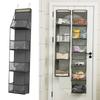 4/6-stöckige hängende Aufbewahrungstasche Faltbarer Organizer Über-die-Tür-Halter für Haaraccessoires Snacks Spielzeug Kleidung