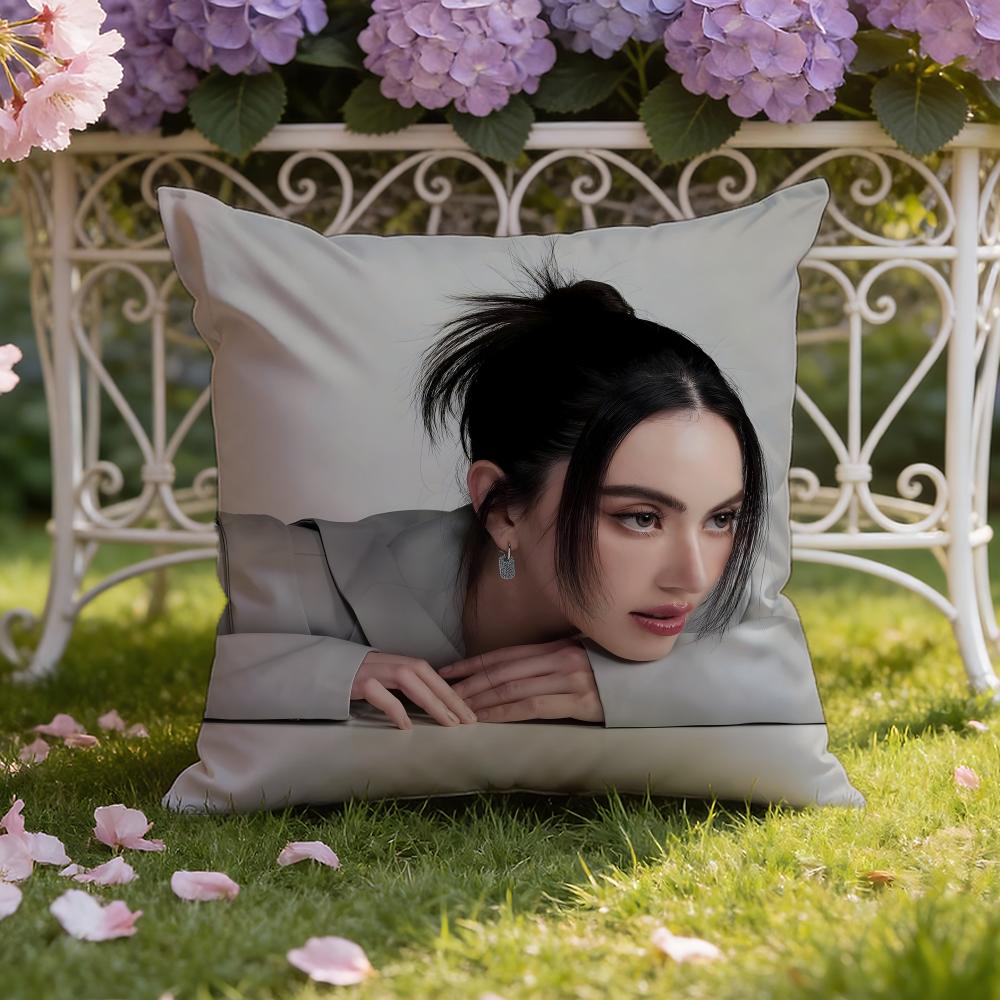 Thai actress D-Davika Hoorne Cushion Cover Home & Car Dual-Scene Pillow Cover: Reversible for Premium Comfort