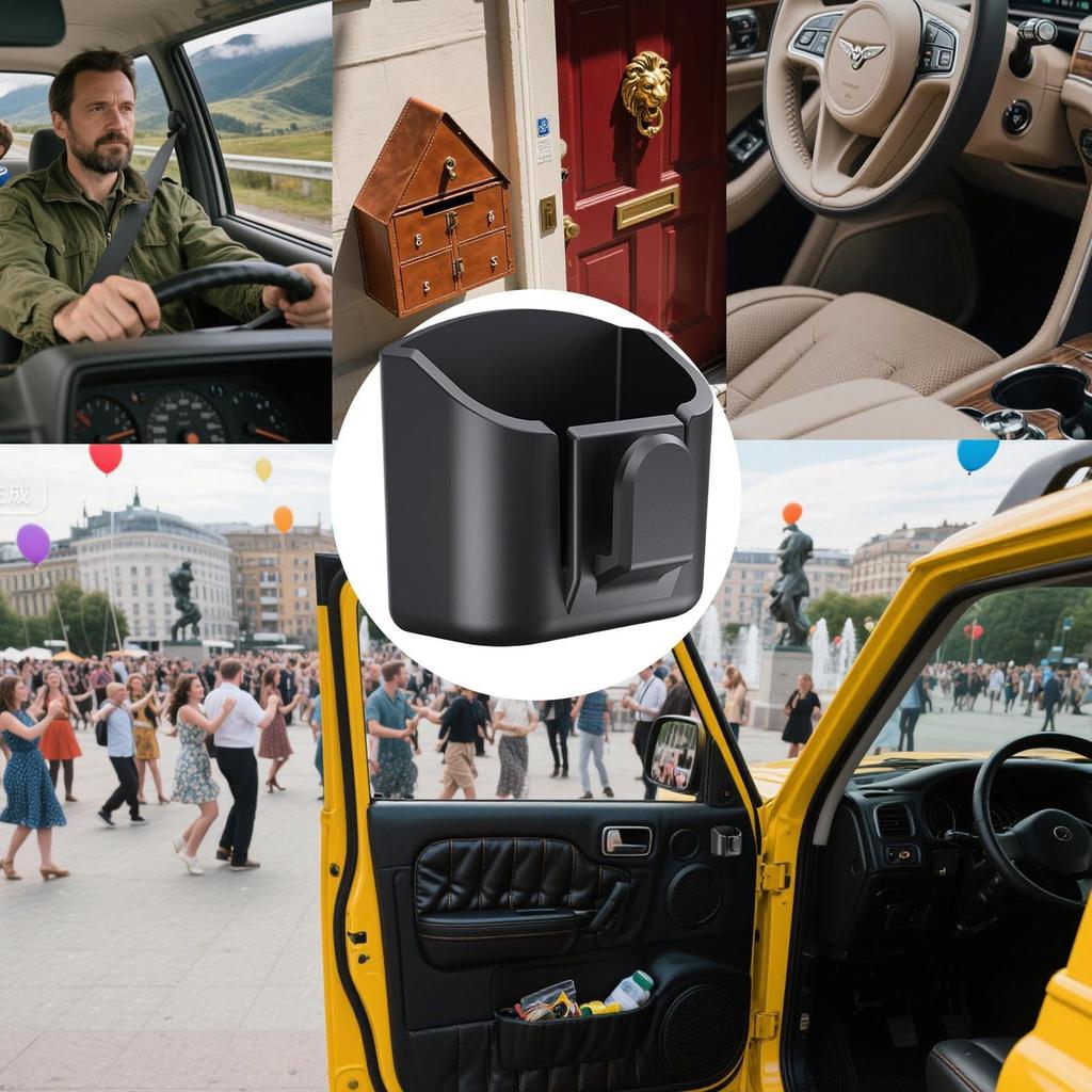 Car Door Pocket - Card Organizer | Space Saving Multifunctional Adhesive Reusable Accessory Holder