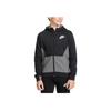 Nike Kapuzenjacke mit Reißverschluss, Colorblock, Tasche, Kinderjacken, Schwarz 939639-010