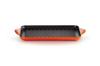 Le Creuset Grill Rectangular 32cm Cast Iron Enamel Double Handle Pot, Orange, Gas, Induction, Oven, Dishwasher Safe [Official Japanese Retailer]